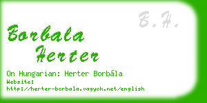 borbala herter business card